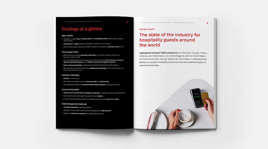 Sample page from State of the Global Hospitality Industry Report 2022
